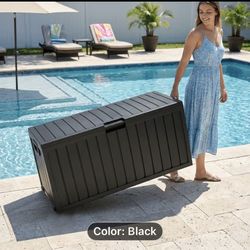 👀 2 For 100🔥🔥Brand New Black 75gal Outdoor/Indoor Storage Boxes ❌ Pls Read Desc ❌