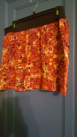 Cute fall skirt xlarge fits large too - see details