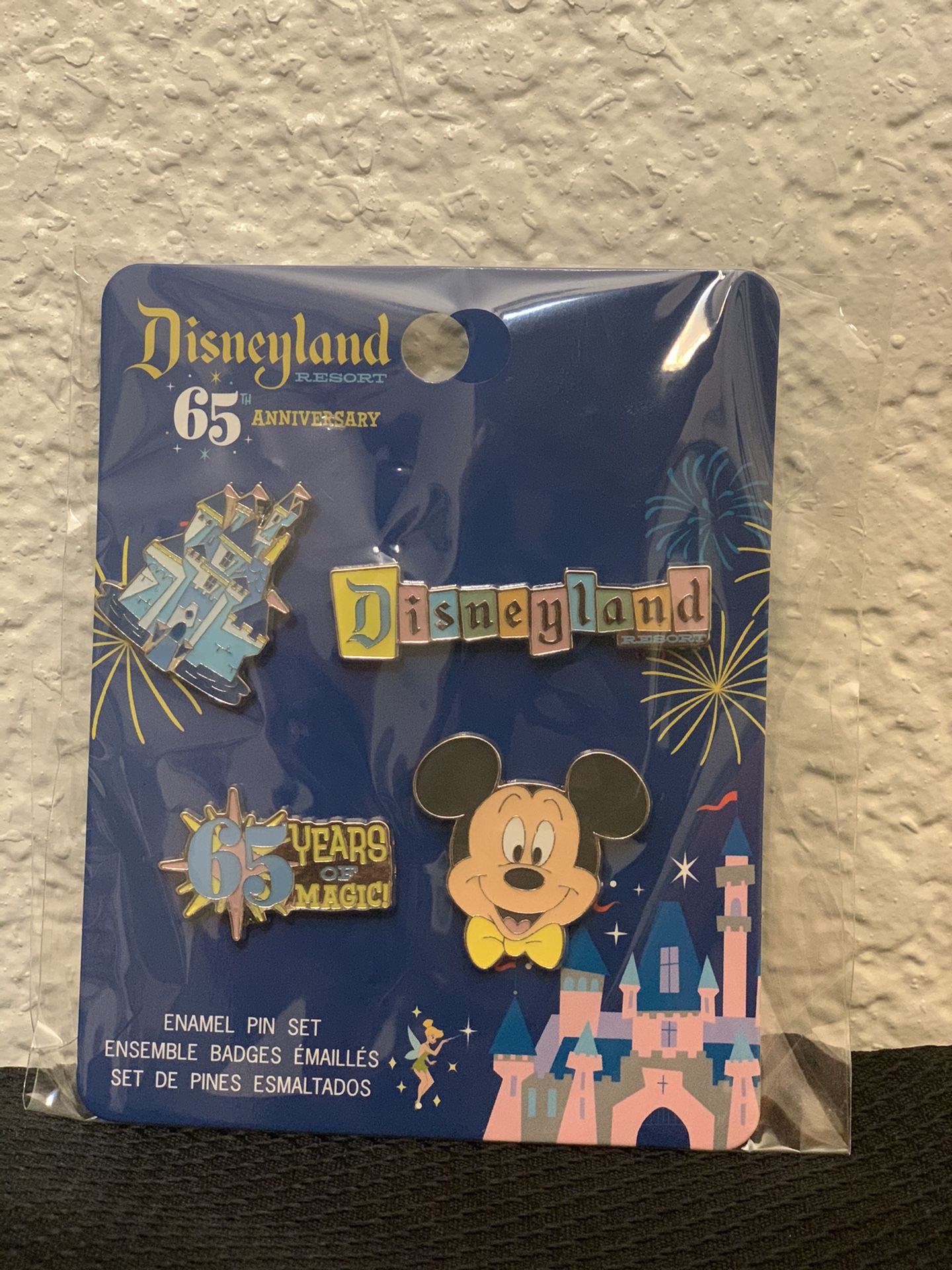 Disneyland Resort 65th Anniversary Enamel Pin Set Funko Pop Pins Exclusive