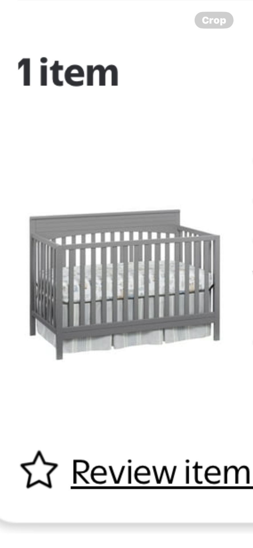 4 In 1 Crib. Never Put Together.