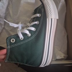 Green Converse  Size 12.5 Youth