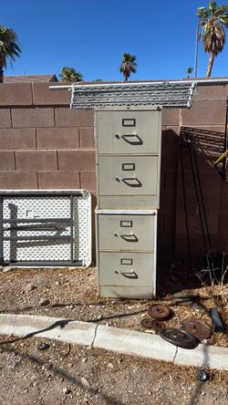 Metal file cabinet