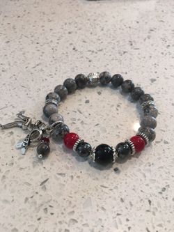 Labradorite -gray natural stones Bracelet!