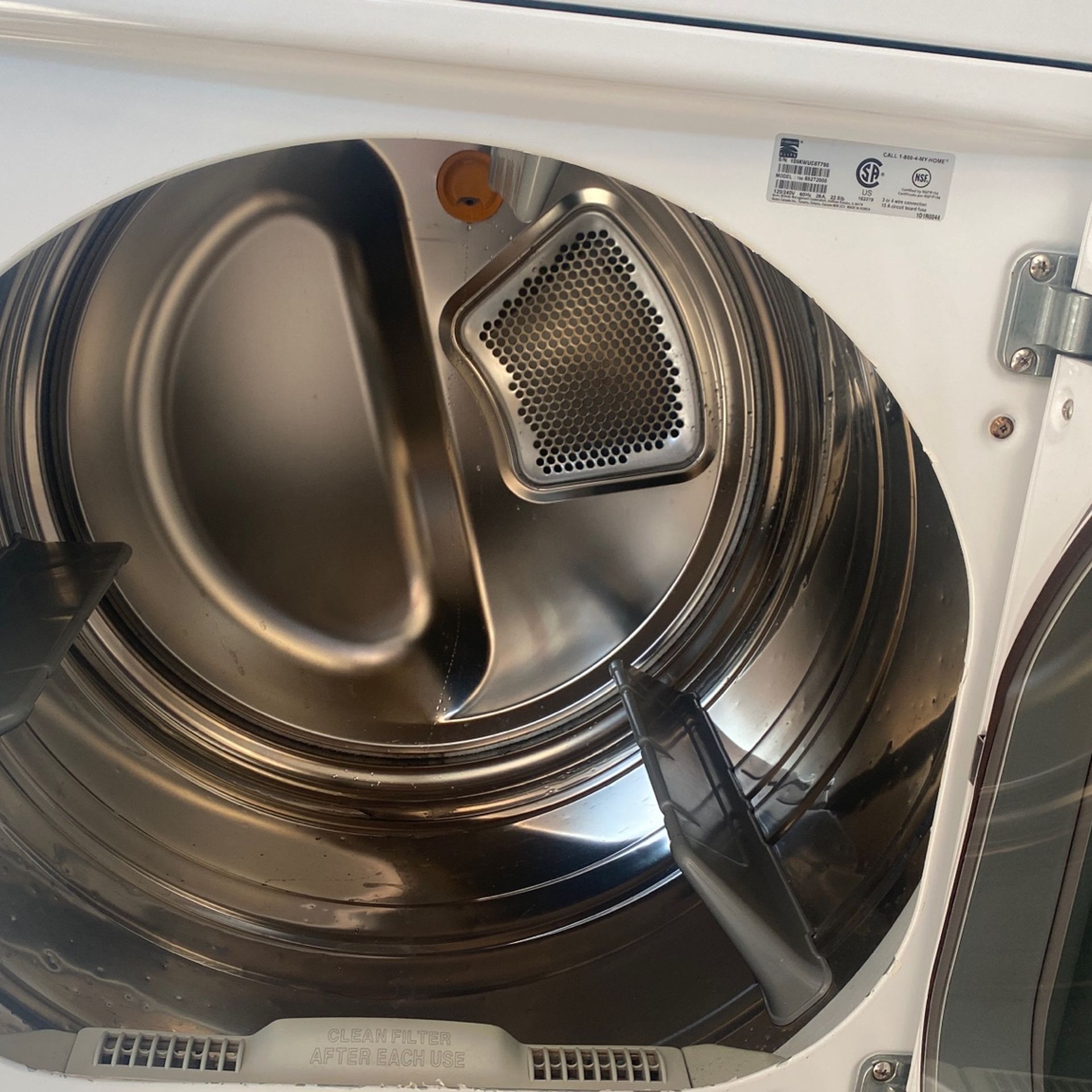 KENMORE ELITE WASHER DRYER SET 1 year warranty