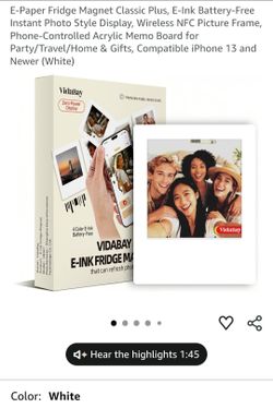 Digital fridge magnetic frame