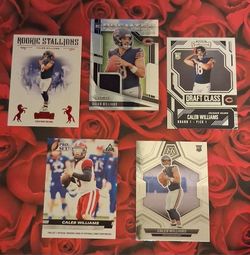 2024-25 NFL RC Caleb Williams Panini Prizm Mosaic Contenders Lot Of 5
