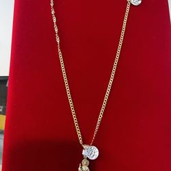 Chain & Charm 14k Gold 20 Inch 10.4 grams New