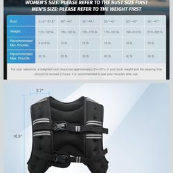 ZELUS Weighted Vest, 25lb Weight Vest with Reflective Stripe for Workout