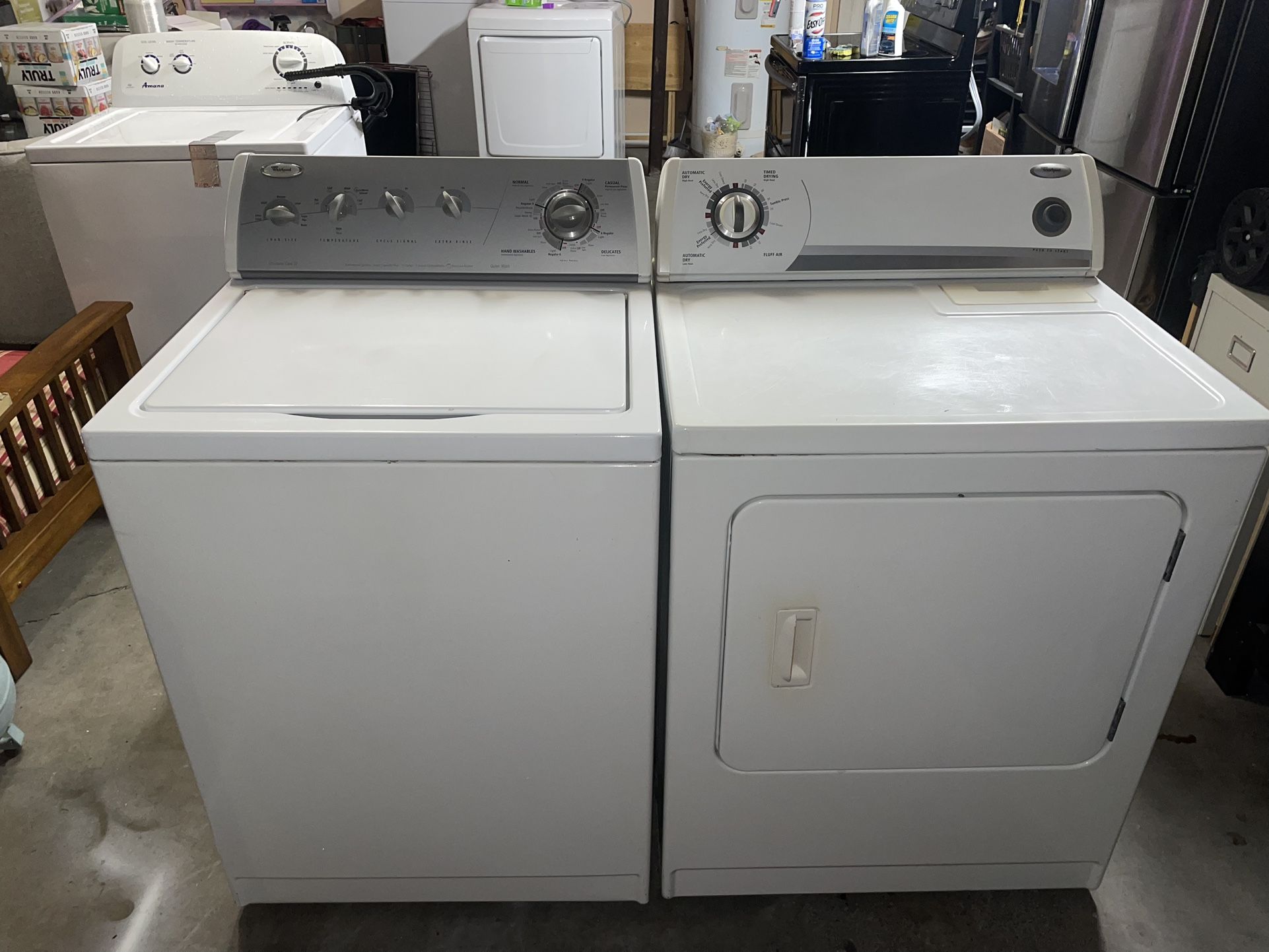Whirpool Top Load Washer & Dryer