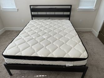 Selling Queen Bed Matress, Frame and dresser