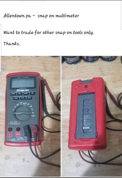 Snap on on multimeter