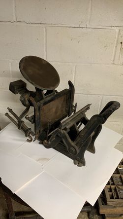 The Excelsior 1873 Antique Hand Printing Press