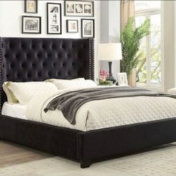 Queen Bed Frame With Mattress 