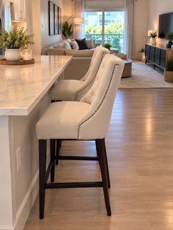 Set of 2 Counter Stools for kitchen island or bar