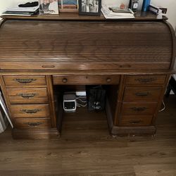 Vintage Roll Top Desk