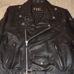 Size L Genuine Leather Jacket From New York