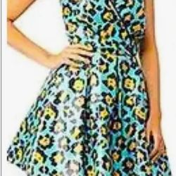 Great For Halloween Betsy Johnson Cheetah Print Sequined Dress Size 0 Women’s 