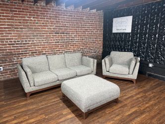Delivery Available Article gray sofa/couch, chair and ottoman retails 1997