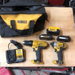 20v Cordless DeWalt Drill Impact Driver  Combo