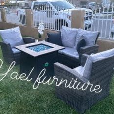 Brand New Patio Outdoor Furniture Set With Fire Pit 