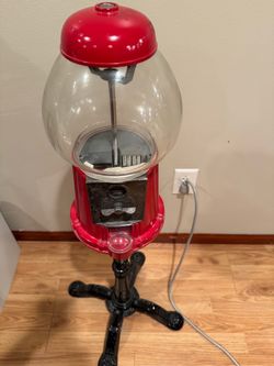 Gumball machine with stand