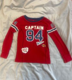 Youth boys 6 football pajama shirt
