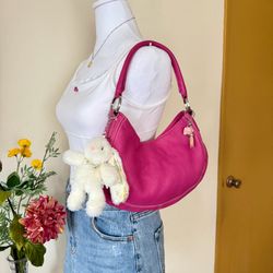VintageY2k Pink Hobo Bag