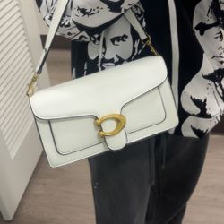 White Coach Tabby Bag