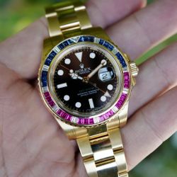 ROLEX YELLOW GOLD SARU GMT-MASTER WATCH REF. 116748 (NEW ARRIVAL)