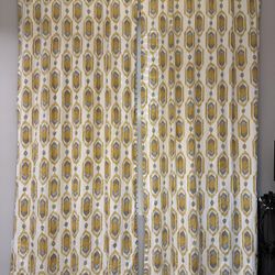 West Elm curtains (4 panels) 108” With Blackout Liners
