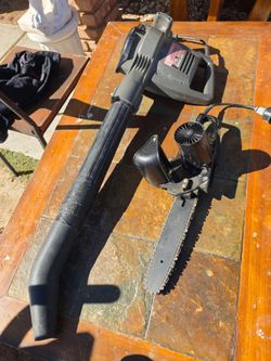 Electric blower and chainsaw