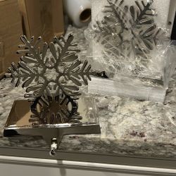 Snowflake Stocking Hangers