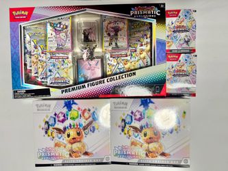Pokemon TCG Prismatic Evolution ETB booster bundle figure collection