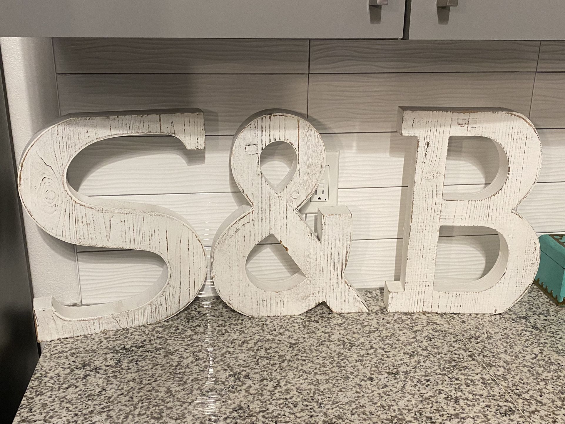Large Wood Block Letters 