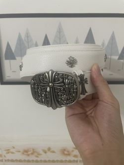 Vintage Chrome Hearts Leather Belt