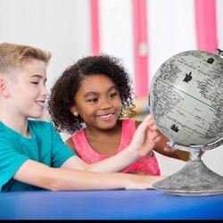 Costway 3-in-1 LED World Globe 9" Desktop Globe with Illuminated Map
