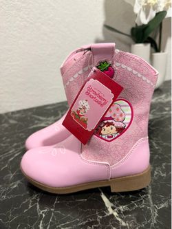 Toddler girl cowboy boots- Strawberry Shortcake