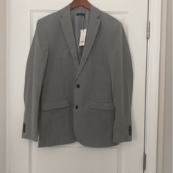Men’s Slim Suit Jacket (38R/Gray)
