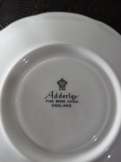 Adderley England Porcelain Saucer Thumbnail