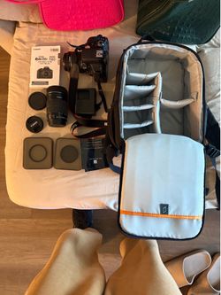 Complete Canon EOS Rebel T6i DSLR Bundle - 2 Lenses, Filters & Lowepro Bag (Excellent Condition)