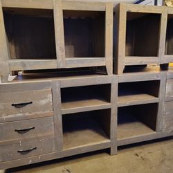 Entertainment Center Two Side Tables