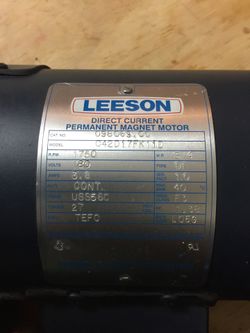 3/4HP LEESON 1750RPM 56C TEFC