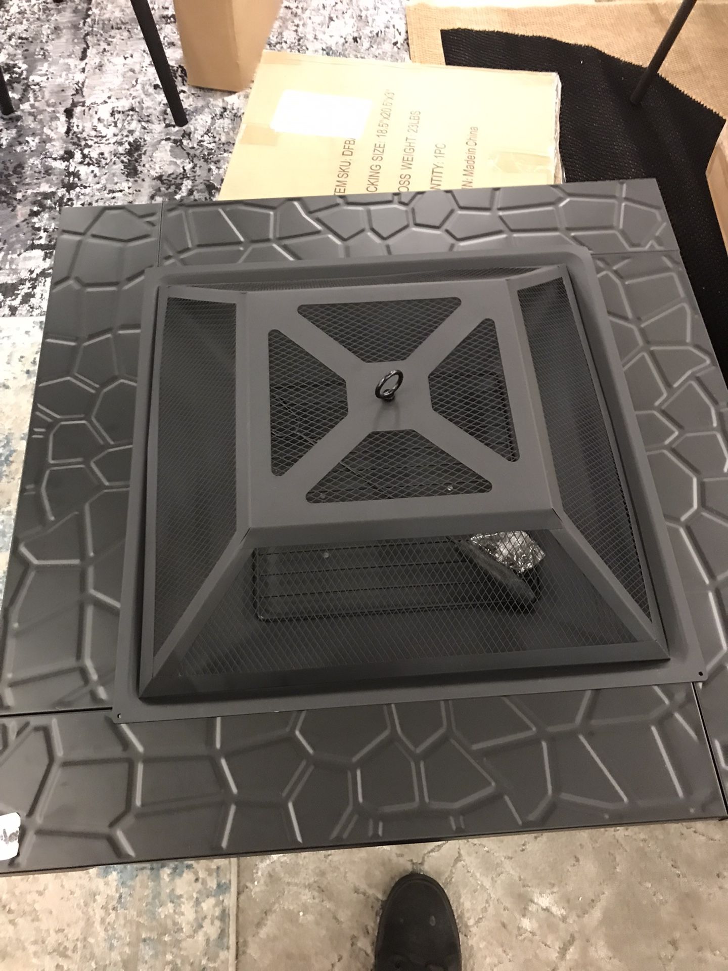 Small Outdoor Patio Fire pit Table