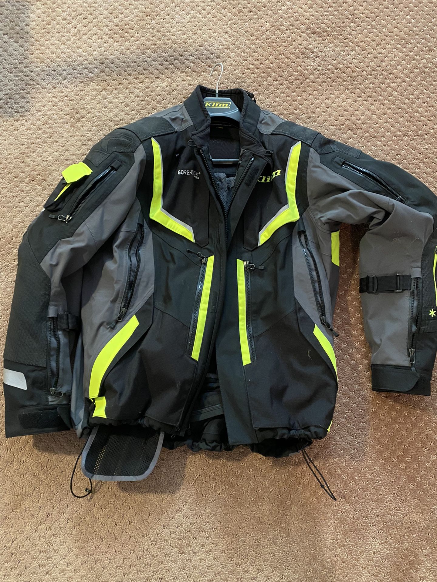 Motorcycle Jacket-Klim Badlands Pro high viz mens jacket