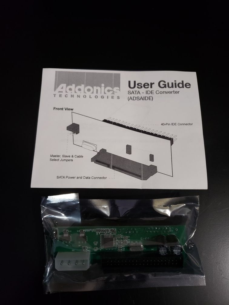Addonics ADSAIDE SATA to IDE-ATAPI Converter