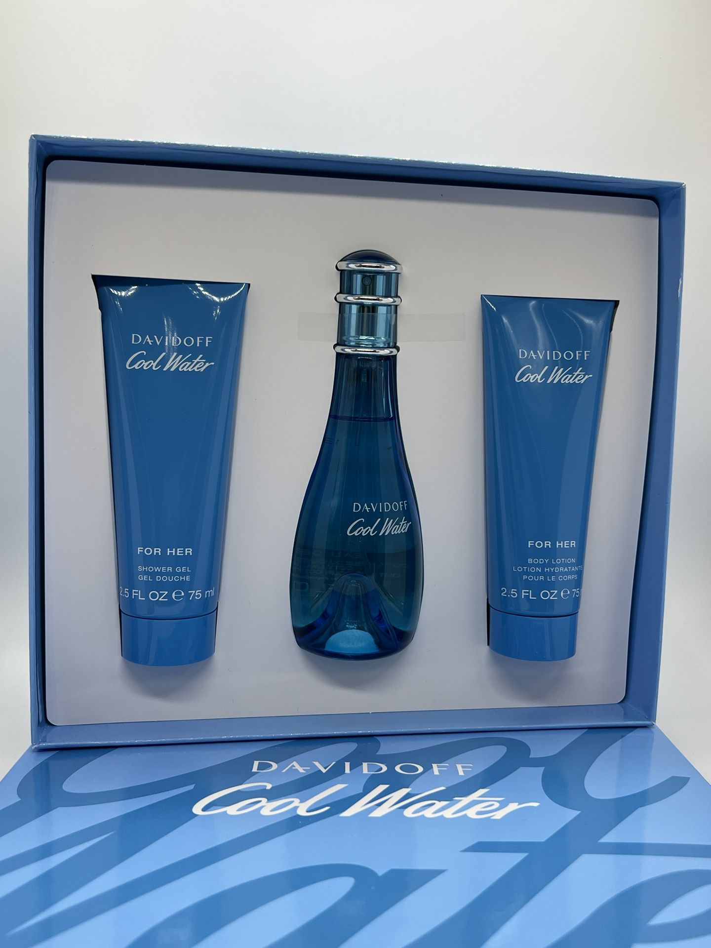 Davidoff Cool Water For Her 3-Pc Gift Set