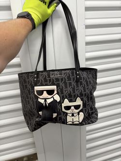 Karl Lagerfeld Paris Tote Bag - Karl & Choupette