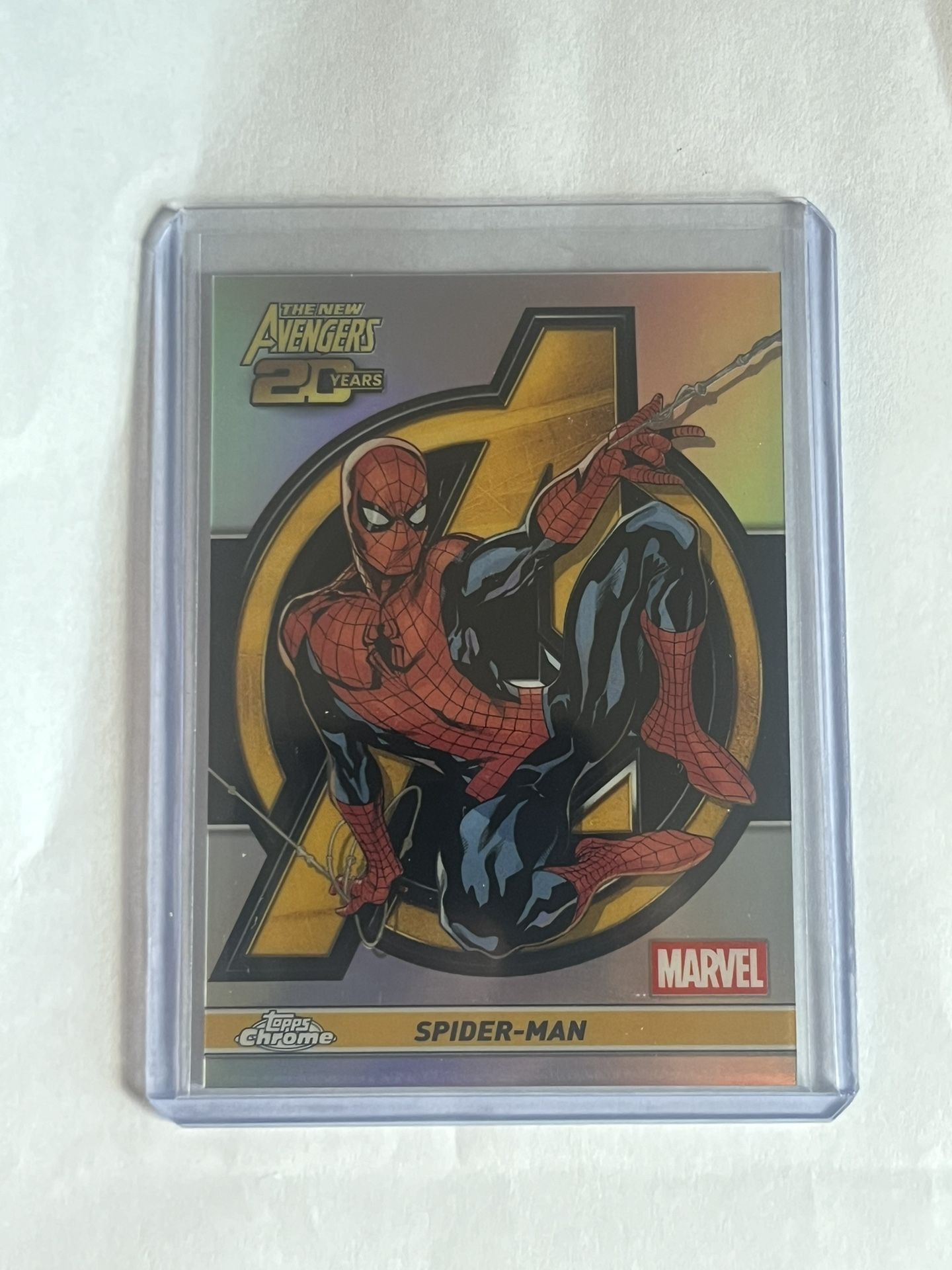 2025 Topps Chrome Marvel SPIDER-MAN New Avengers 20 Years Anniversary Card AV-1