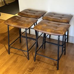 24” Counter Height Bar Stool (Set of 4)