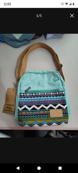 New Kemys Crossbody Bag Boho Teal Mint Green Purse With Adjustable Strap